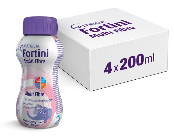 FORTINI MULTI FIBRE GUSTO FRAGOLA 200 ML - Metafarm
