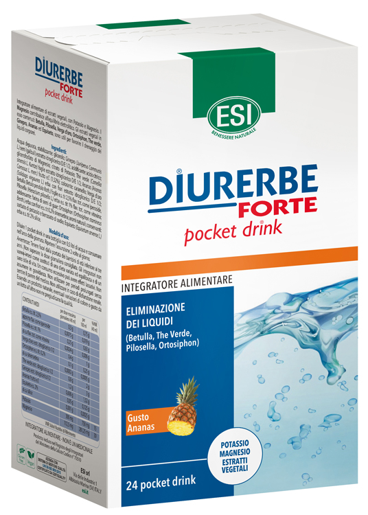 ESI DIURERBE FORTE POCKET DRINK ANANAS 24 X 20 ML - Metafarm