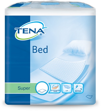 TRAVERSA PER INCONTINENZA NON RIMBOCCABILE TENA BED SUPER 60X90CM 35 PEZZI - Metafarm