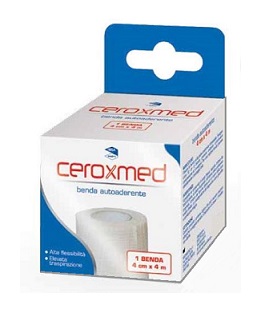 BENDA ELASTICA AUTOADERENTE CEROXMED 4 X 400 CM 1 PEZZO - Metafarm