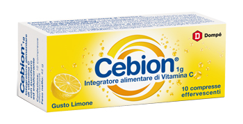 CEBION EFFERVESCENTE VITAMINA C LIMONE 10 COMPRESSE - Metafarm