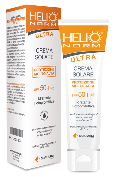 HELIO NORM ULTRA CREMA SOLARE SPF 50+ 100 ML - Metafarm