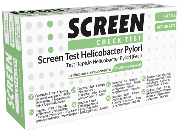SCREEN TEST RAPIDO ANTIGENI HELICOBACTER PYLORI FECI UMANE - Metafarm