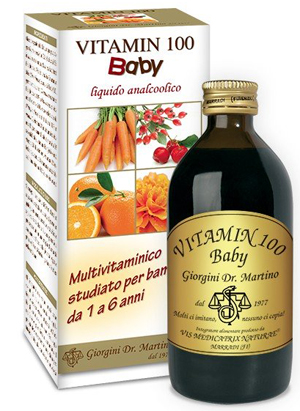 VITAMIN 100 BABY LIQUIDO ANALCOLICO 200 ML - Metafarm