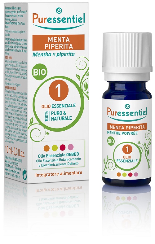 PURESSENTIEL MENTA PIPERITA OLIO ESSENZIALE BIO 10 ML - Metafarm