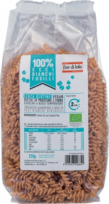 FUSILLI DI CECI BIANCHI BIO 250 G - Metafarm
