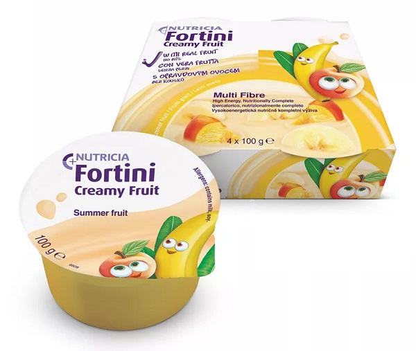 FORTINI CREAMY FRUIT MULTI FIBRE FRUTTI GIALLI 4X100 G - Metafarm