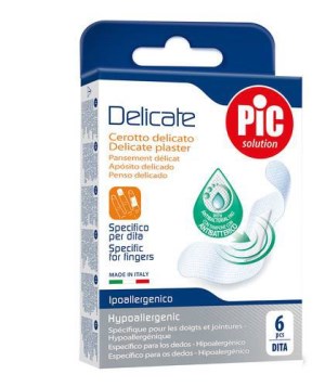 CEROTTO PIC DELICATE DITA ANTIBATTERICO 6 PEZZI - Metafarm