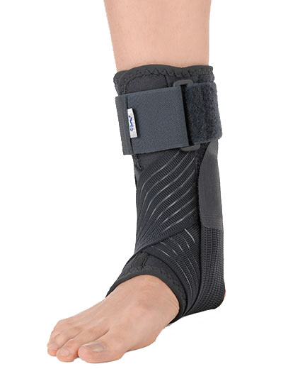 CAVIGLIERA STABILIZZANTE CON BENDAGGIO A 8 FUNZIONALE GRIGIO MEDIUM - Metafarm