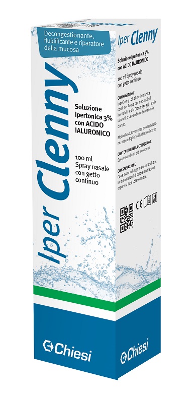 IPER CLENNY SPRAY NASALE EROGAZIONE CONTINUA SOLUZIONE IPERTONICA CON ACIDO IALURONICO 100 ML - Metafarm