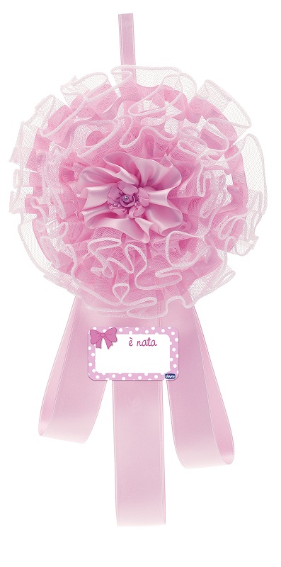 CHICCO ANNUNCIO NASCITA FIOCCO ROSA - Metafarm