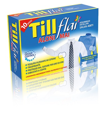 TILL FLAI ASSORBENTI ASCELLARI NUOVO ADESIVO 10 PEZZI - Metafarm