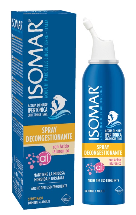 ISOMAR SPRAY DECONGESTIONANTE ACIDO IALURONICO 100 ML - Metafarm