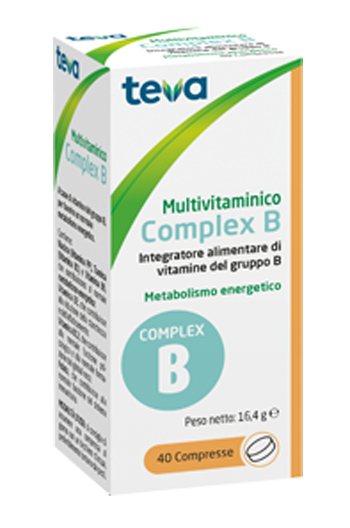 MULTIVITAMINICO COMPLEX B TEVA 40 COMPRESSE 16,4 G - Metafarm