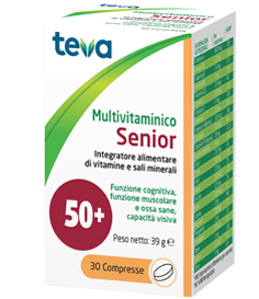 MULTIVITAMINICO SENIOR TEVA 30 COMPRESSE 39 G - Metafarm