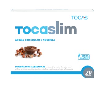 TOCASLIM CREMA DI CIOCCOLATO E NOCCIOLA 20 BUSTE DA 18 G - Metafarm