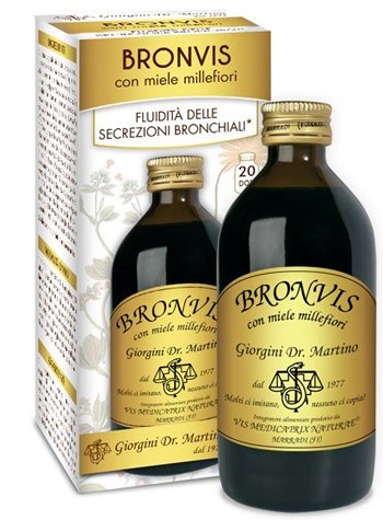 BRONVIS CON MIELE MILLEFIORI 200 ML - Metafarm