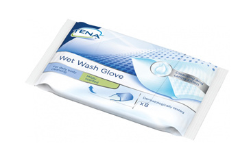 TENA WET WASH GLOVE GUANTO DETERGENTE UMIDIFICATO 8 PEZZI - Metafarm