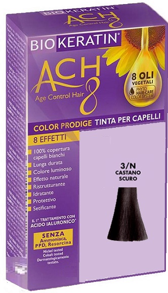 BIOKERATIN ACH8 COLOR PRODIGE 3/N CASTANO SCURO - Metafarm