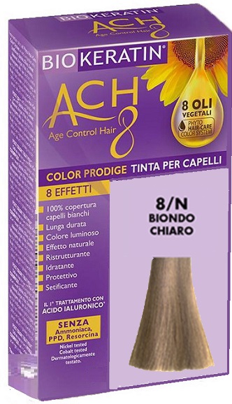 BIOKERATIN ACH8 COLOR PRODIGE 8/N BIONDO CHIARO - Metafarm