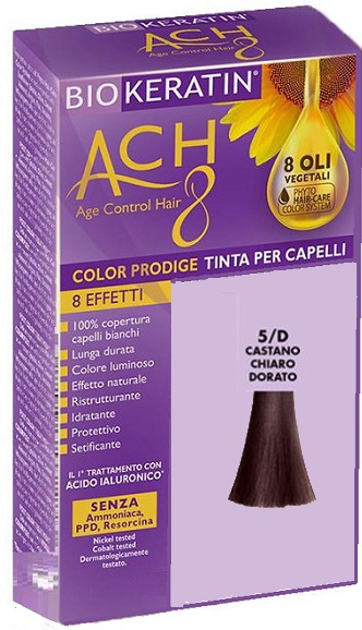 BIOKERATIN ACH8 COLOR PRODIGE 5/D CASTANO CHIARO DORATO - Metafarm