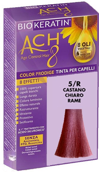 BIOKERATIN ACH8 COLOR PRODIGE 5/R CASTANO CHIARO RAME - Metafarm