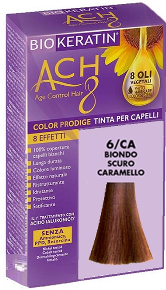 BIOKERATIN ACH8 COLOR PRODIGE 6/CA BIONDO SCURO CARAMELLO - Metafarm