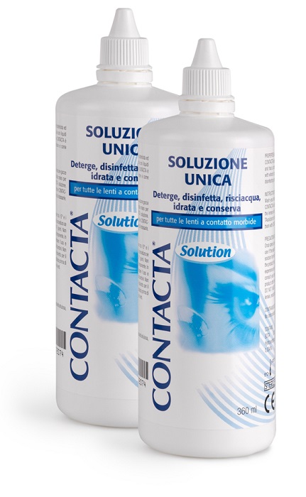 SOLUZIONE PER LENTI A CONTATTO CONTACTA 2 PEZZI 360 ML - Metafarm