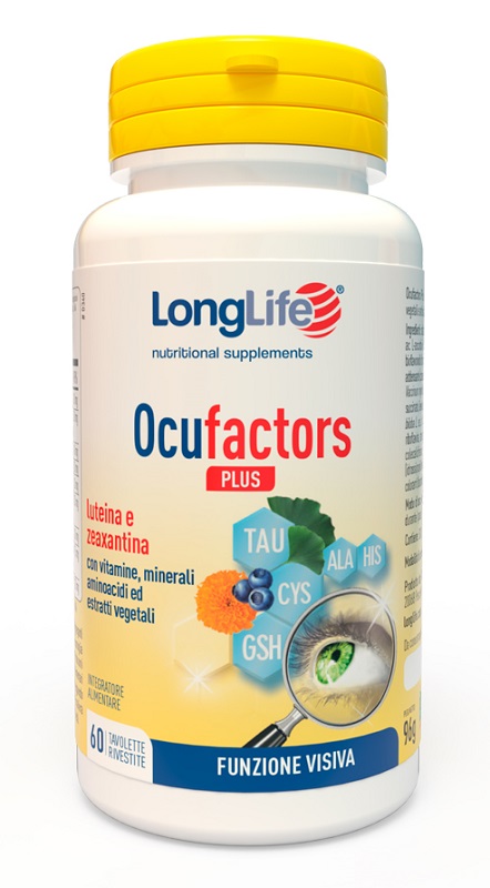 LONGLIFE OCUFACTORS PLUS 60 TAVOLETTE RIVESTITE - Metafarm