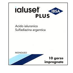 GARZA IMPREGNATA IALUSET FERITE E USTIONI NON INFETTE 10X10 CM 10 PEZZI - Metafarm
