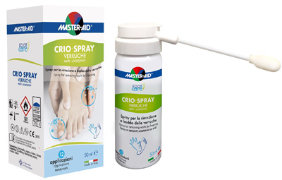 CRIO SPRAY VERRUCHE MASTER-AID FOOTCARE 50 ML E1 - Metafarm