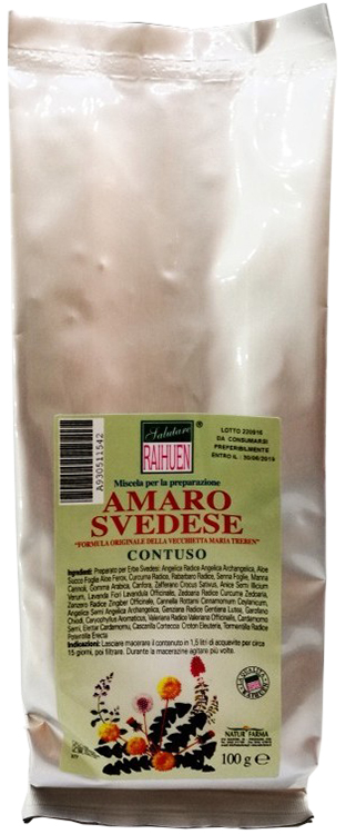 RAIHUEN ERBE SVEDESI CONTUSO PREPARATO PER AMARO SVEDESE 100 G - Metafarm