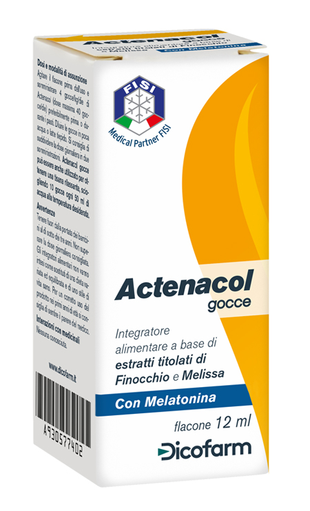 ACTENACOL GOCCE 12 ML CON MELATONINA - Metafarm