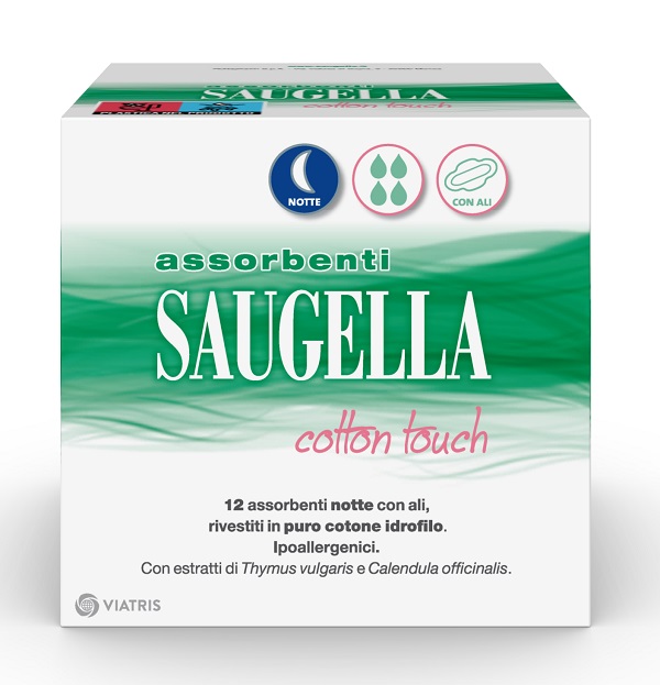 SAUGELLA COTTON TOUCH ASSORBENTI NOTTE 12 PEZZI TAGLIO PREZZO - Metafarm