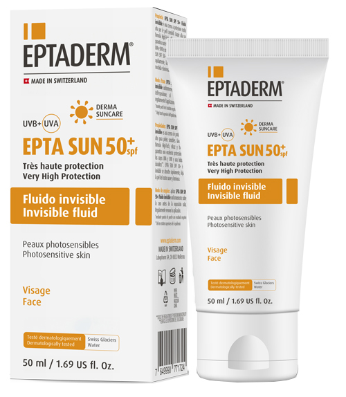 EPTA SUN SPF50+ FLUIDO INVISIBILE 50 ML - Metafarm
