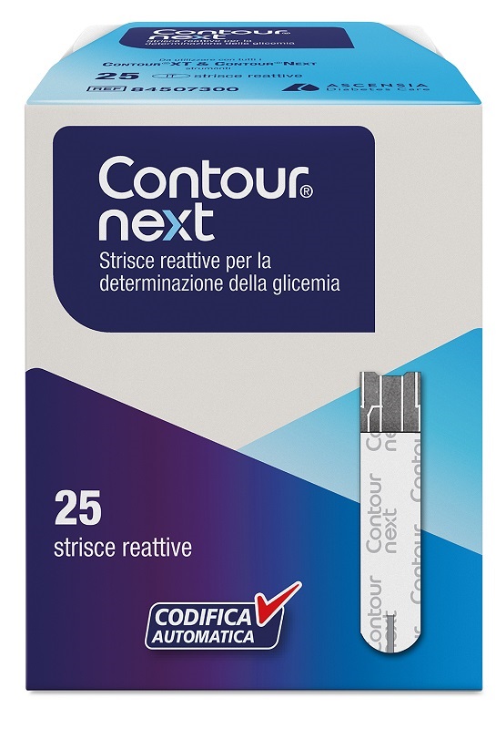 STRISCE MISURAZIONE GLICEMIA CONTOUR NEXT 25 PEZZI - Metafarm