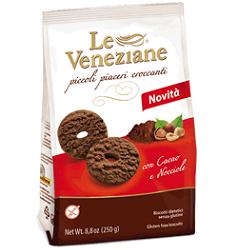 LE VENEZIANE BISCOTTI CACAO/NOCCIOLA 250 G - Metafarm