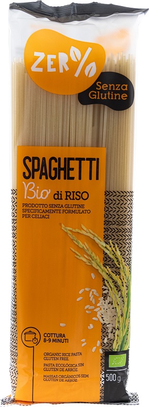 ZERO% GLUTINE PASTA RISO SPAGHETTI SENZA GLUTINE BIO 500 G - Metafarm