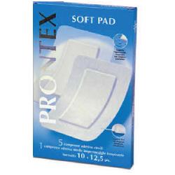 GARZA COMPRESSA PRONTEX SOFT PAD 10X12,5 6 PEZZI (5 TNT + 1 IMPERMEABILE AQUA PAD) - Metafarm
