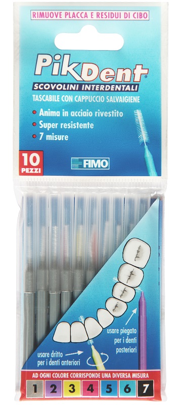 PIKDENT STUZZICOLINO 1 GRIGIO 10 PEZZI - Metafarm