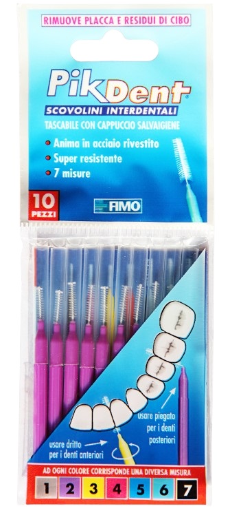PIKDENT STUZZICOLINO 2 VIOLA 10 PEZZI - Metafarm