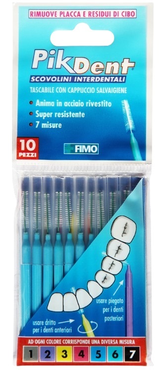 PIKDENT STUZZICOLINO 5 AZZURRO 10 PEZZI - Metafarm