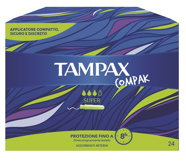 TAMPAX COMPAK SUPER 24 PEZZI - Metafarm