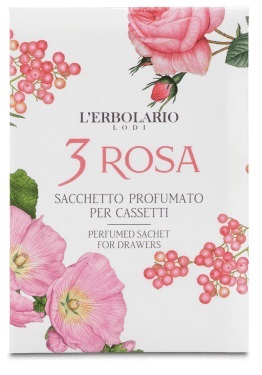 3 ROSA SACCHETTO PROFUMATO PER CASSETTI - Metafarm