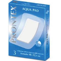 GARZA COMPRESSA PRONTEX AQUA PAD 10X12,5 CM 3 PEZZI - Metafarm