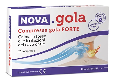 NOVA GOLA COMPRESSA GOLA FORTE 20 COMPRESSE - Metafarm