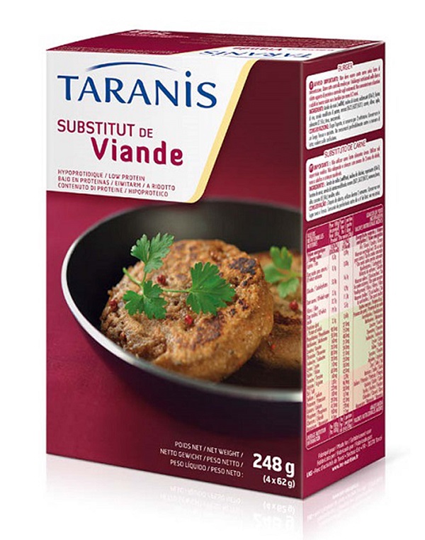 TARANIS BURGER SOSTITUTO CARNE 4 X 62 G - Metafarm