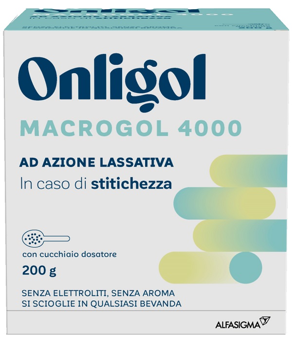 ONLIGOL MACROGOL 4000 200 G CON CUCCHIAINO DOSATORE SENZA ZUCCHERO - Metafarm
