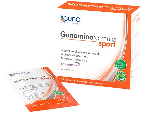 GUNAMINOFORMULA SPORT 24 BUSTE 180 G - Metafarm