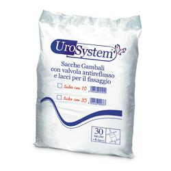 SACCA DI DRENAGGIO DA GAMBA PER INCONTINENZA UROSYSTEM TUBO 10 CM 30 PEZZI - Metafarm